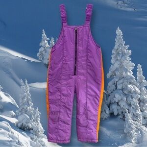 VINTAGE New Moves Size 4 Purple Snow/Ski Bib Overalls